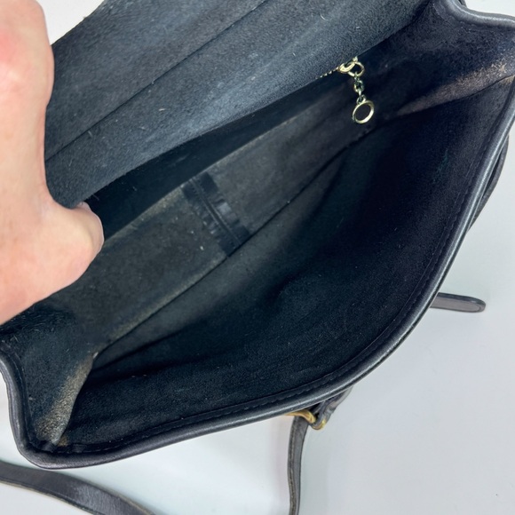 Coach Vintage 1994 Willis Leather Crossbody Bag 9927 Black - Picture 11 of 14